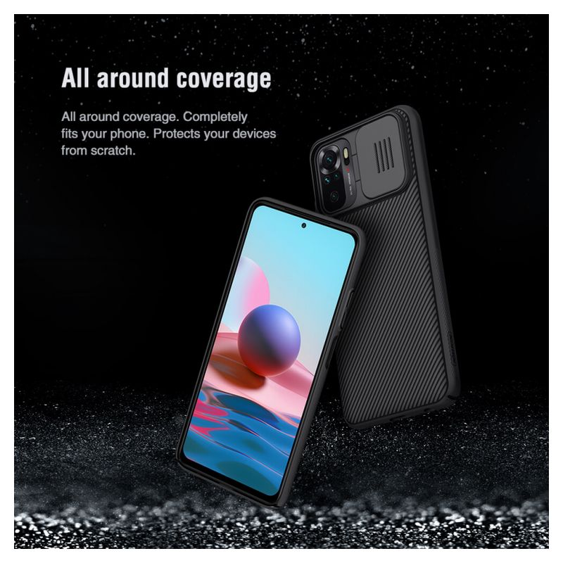 Maskica Nillkin CamShield za Xiaomi Redmi Note 10 4G/10s crna