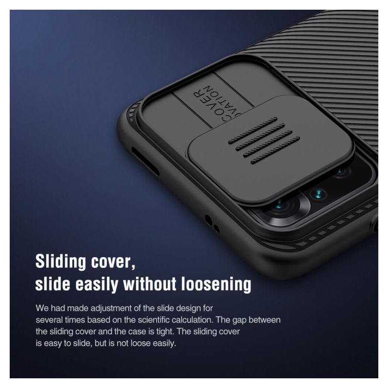 Maskica Nillkin CamShield za Xiaomi Redmi Note 10 4G/10s crna