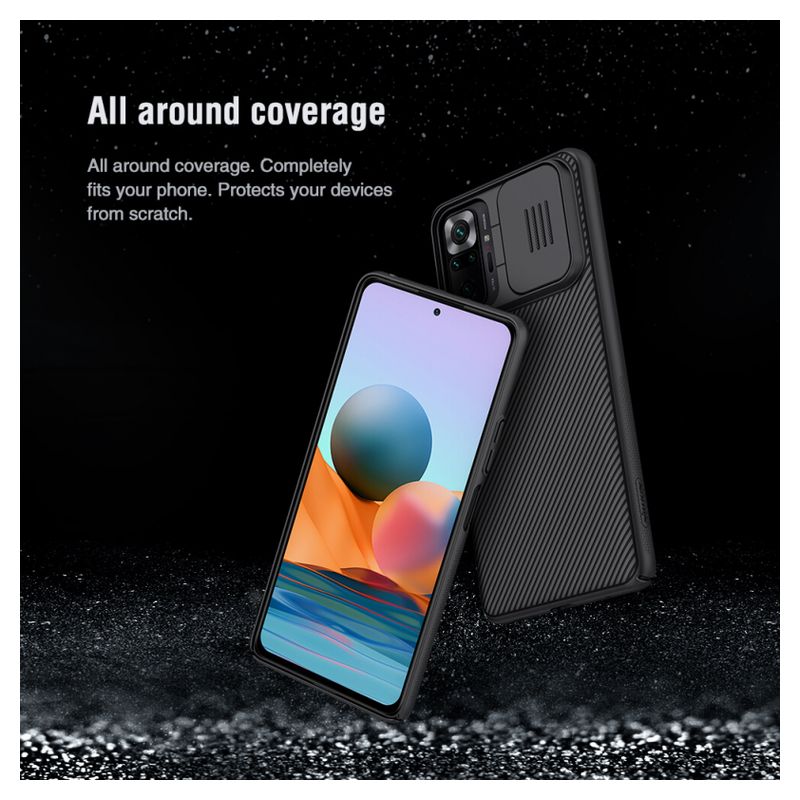 Maskica Nillkin CamShield za Xiaomi Redmi Note 10 Pro/10 Pro Max crna
