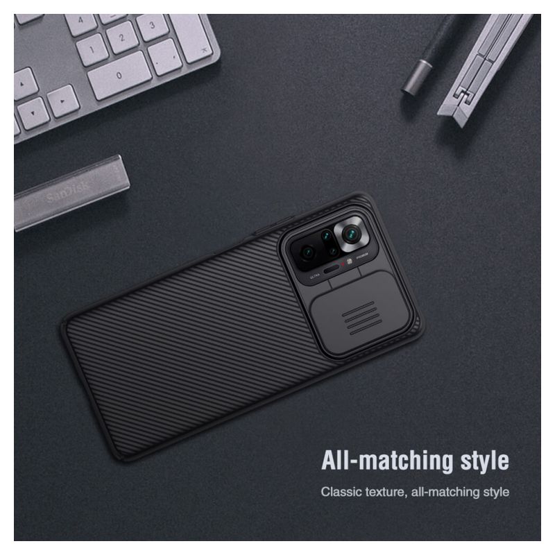 Maskica Nillkin CamShield za Xiaomi Redmi Note 10 Pro/10 Pro Max crna