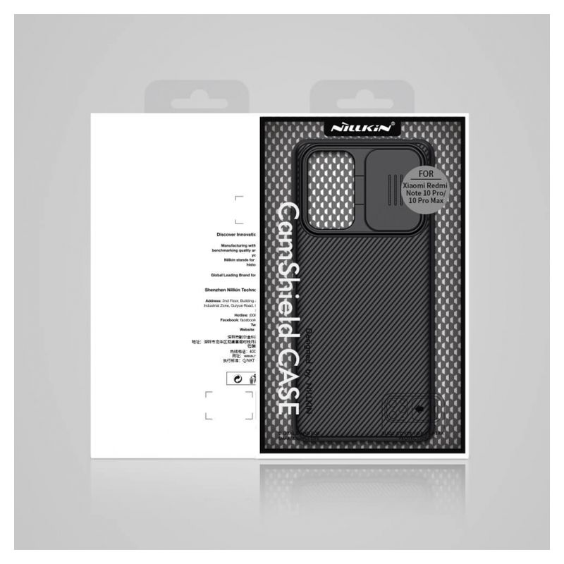 Maskica Nillkin CamShield za Xiaomi Redmi Note 10 Pro/10 Pro Max crna