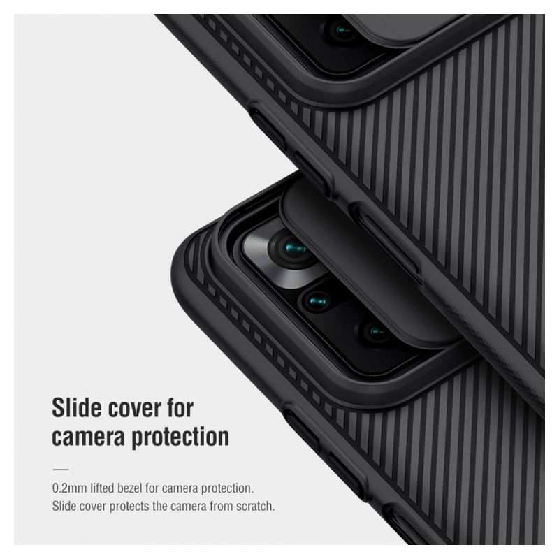 Maskica Nillkin CamShield za Xiaomi Redmi Note 10 Pro/10 Pro Max crna