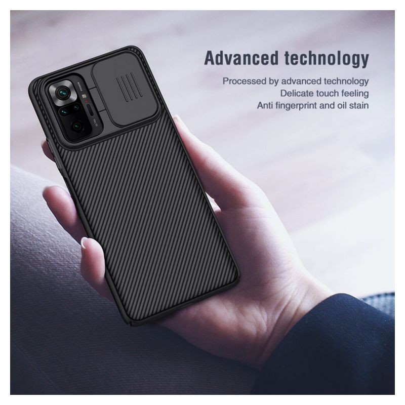 Maskica Nillkin CamShield za Xiaomi Redmi Note 10 Pro/10 Pro Max crna