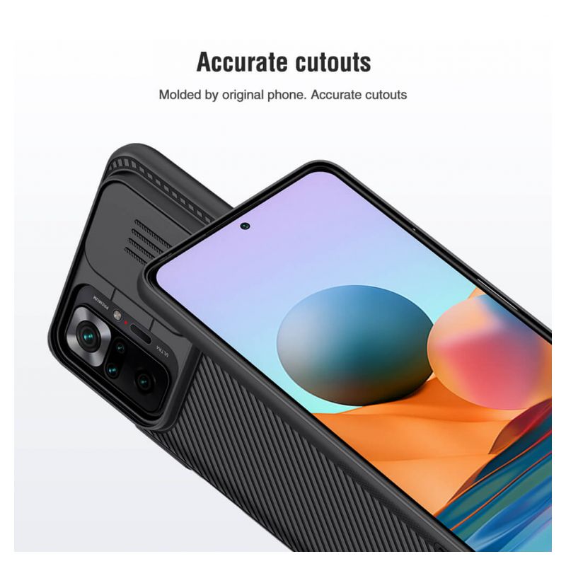 Maskica Nillkin CamShield za Xiaomi Redmi Note 10 Pro/10 Pro Max crna