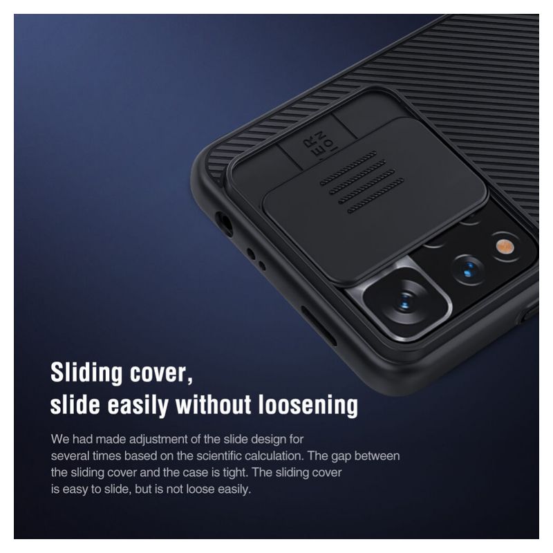 Maskica Nillkin CamShield za Xiaomi Redmi Note 11 Pro Plus/Poco X4 NFC plava