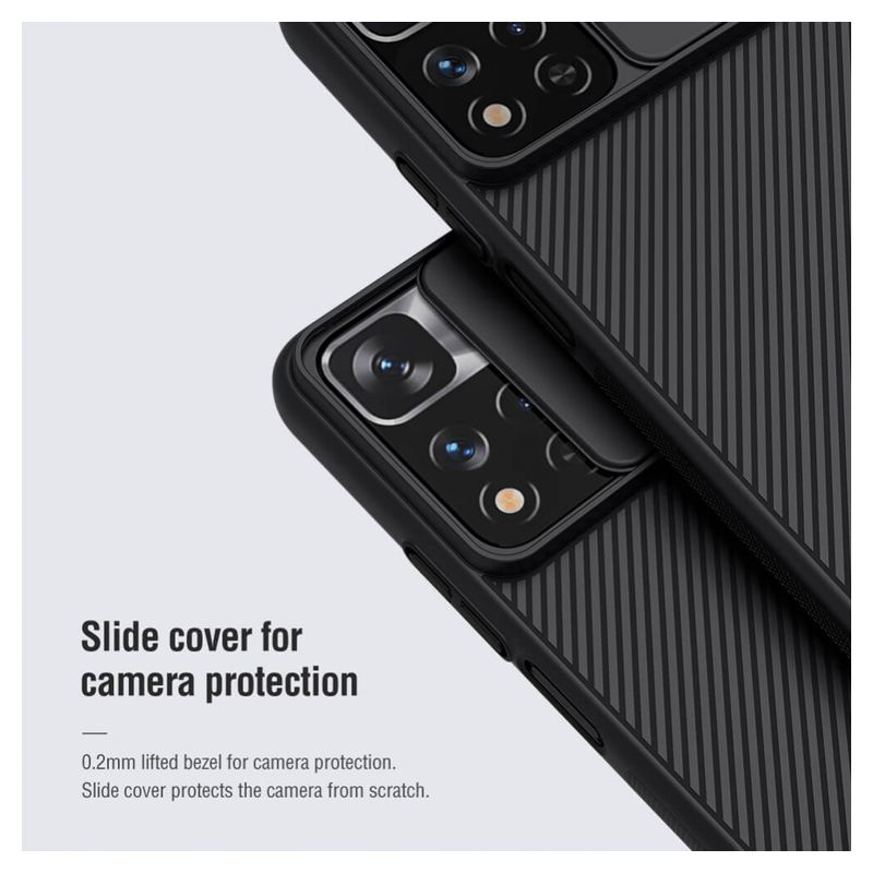 Maskica Nillkin CamShield za Xiaomi Redmi Note 11 Pro Plus/Poco X4 NFC plava
