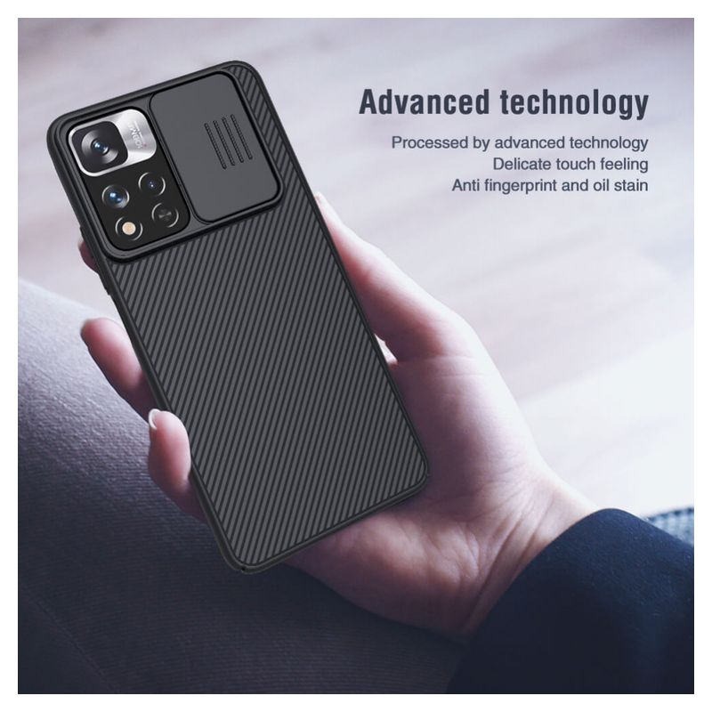 Maskica Nillkin CamShield za Xiaomi Redmi Note 11 Pro Plus/Poco X4 NFC plava