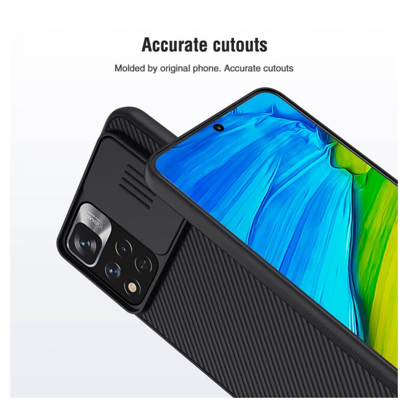 Maskica Nillkin CamShield za Xiaomi Redmi Note 11 Pro Plus/Poco X4 NFC plava
