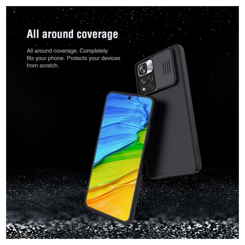 Maskica Nillkin CamShield za Xiaomi Redmi Note 11 Pro Plus/Poco X4 NFC plava
