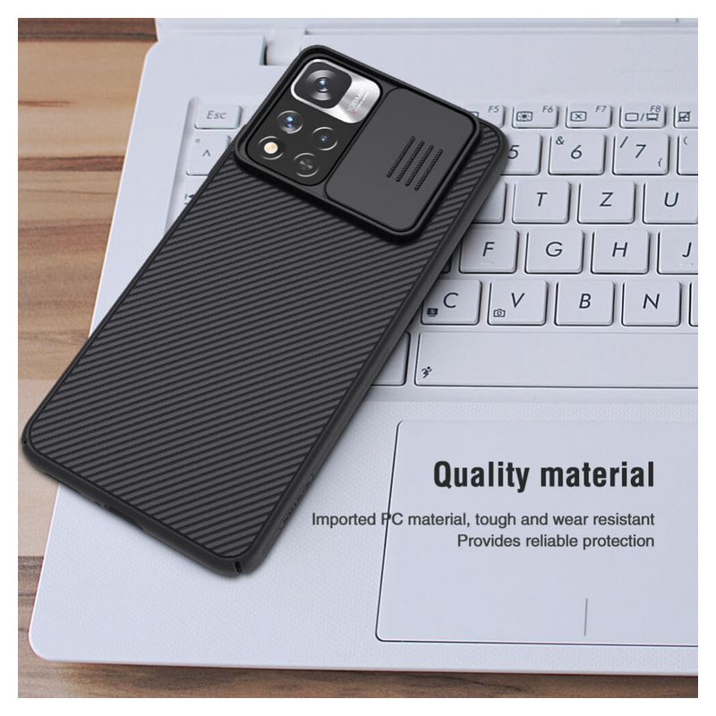 Maskica Nillkin CamShield za Xiaomi Redmi Note 11 Pro Plus/Poco X4 NFC plava