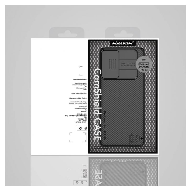 Maskica Nillkin CamShield za Xiaomi Redmi Note 11T 5G/Poco M4 Pro 5G crna
