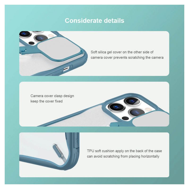 Maskica Nillkin Cyclops za iPhone 13 Pro Max 6.7 crna