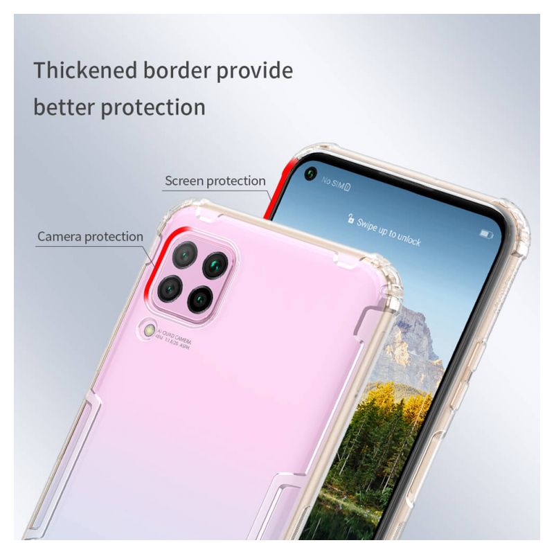 Maskica Nillkin Nature za Huawei P40 Lite/Nova 6 SE siva
