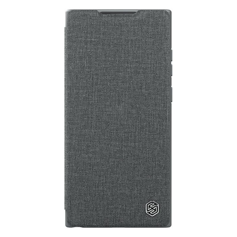 Maskica Nillkin Qin Pro Leather za Samsung S908B Galaxy S22 Ultra 5G siva