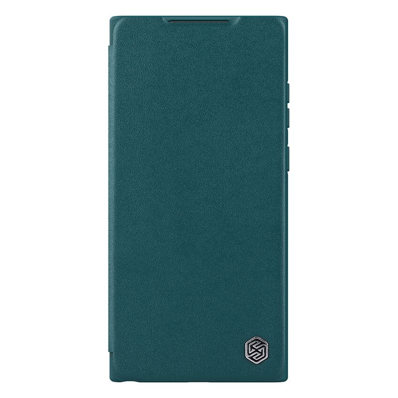 Maskica Nillkin Qin Pro Leather za Samsung S908B Galaxy S22 Ultra 5G zelena