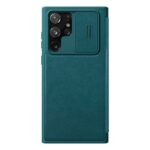 Maskica Nillkin Qin Pro Leather za Samsung S908B Galaxy S22 Ultra 5G zelena