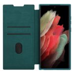 Maskica Nillkin Qin Pro Leather za Samsung S908B Galaxy S22 Ultra 5G zelena - Slika 5