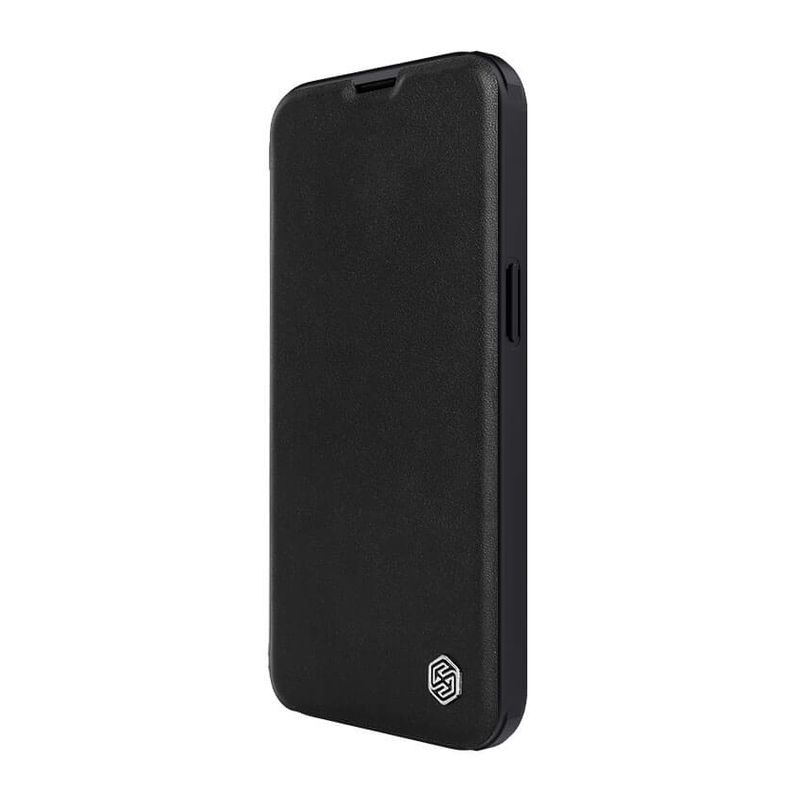 Maskica Nillkin Qin Pro (plain leather) za iPhone 14 6.1 crna