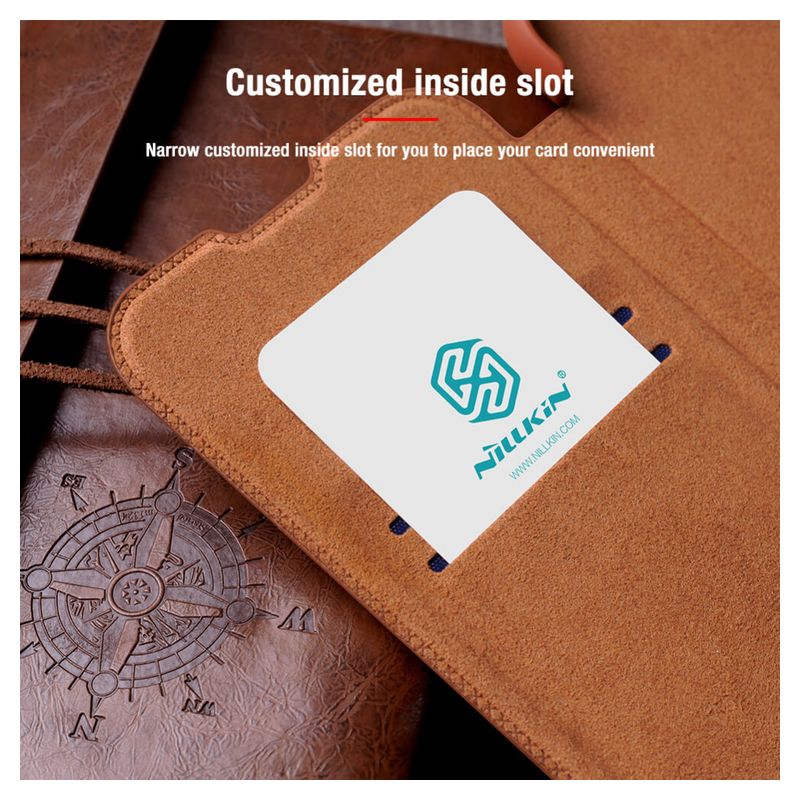 Maskica Nillkin Qin Pro za iPhone 13 6.1 Pro plava