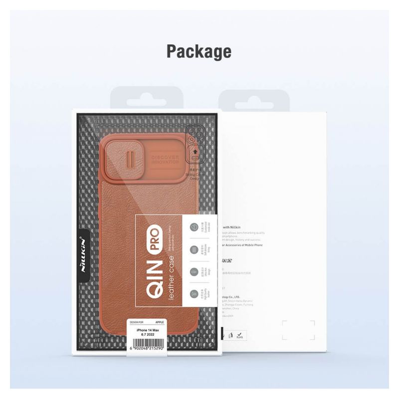 Maskica Nillkin Qin Pro za iPhone 14 Plus 6.7 crna