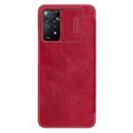 Maskica Nillkin Qin Pro za Xiaomi Redmi Note 11 Pro 4G/5G crvena