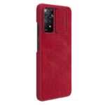 Maskica Nillkin Qin Pro za Xiaomi Redmi Note 11 Pro 4G/5G crvena - Slika 4