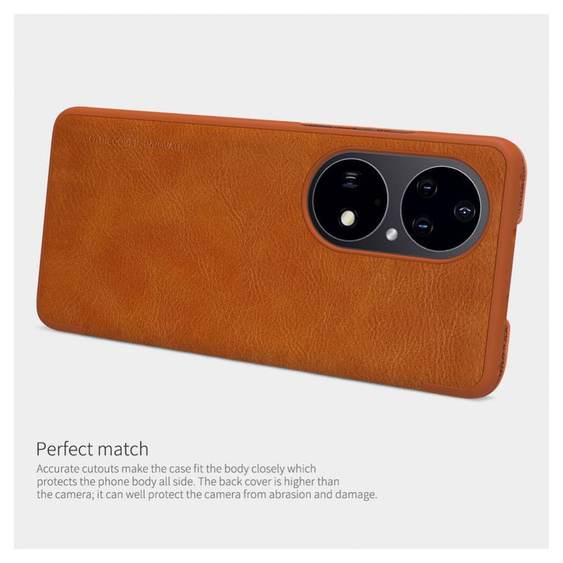 Maskica Nillkin Qin za Huawei P50 Pro braon
