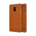 Maskica Nillkin Qin za Samsung A730F Galaxy A8 Plus 2018 braon - Slika 3