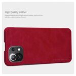 Maskica Nillkin Qin za Xiaomi Mi 11 Lite crvena - Slika 6