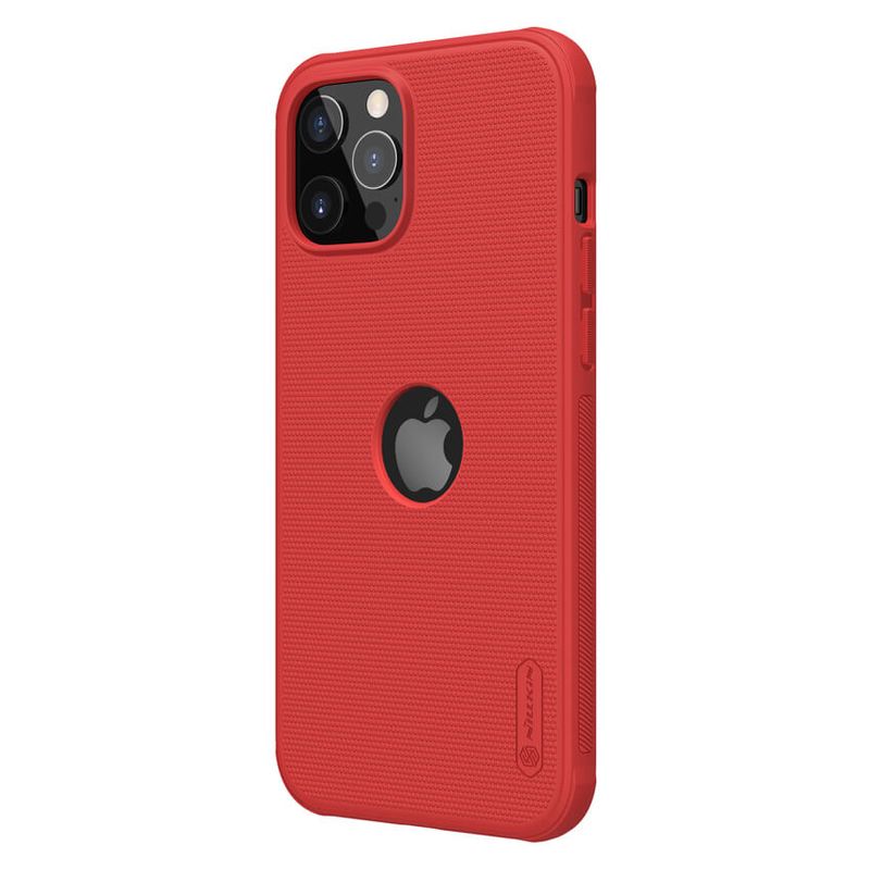 Maskica Nillkin Scrub Pro za iPhone 12/12 Pro 6.1 crvena (sa otvorom za logo)