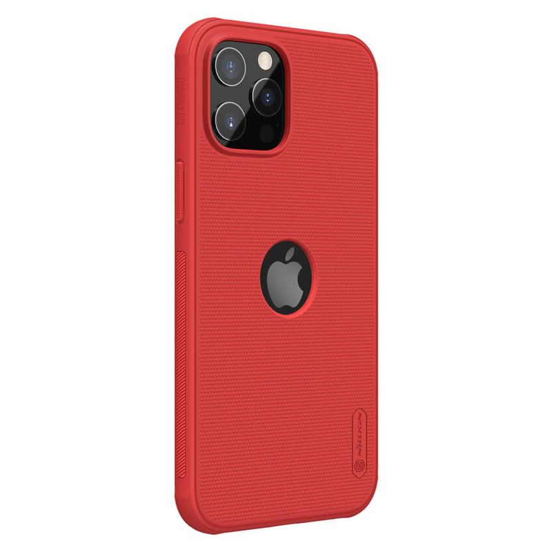 Maskica Nillkin Scrub Pro za iPhone 12/12 Pro 6.1 crvena (sa otvorom za logo)