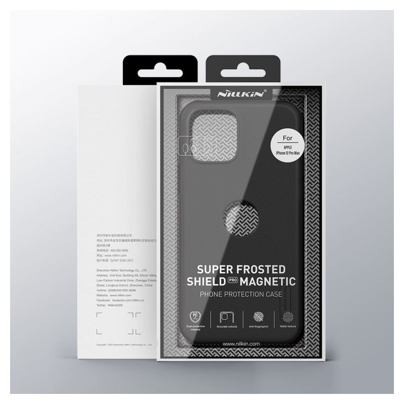 Maskica Nillkin Scrub Pro za iPhone 12 Pro Max 6.7 crvena (sa otvorom za logo)