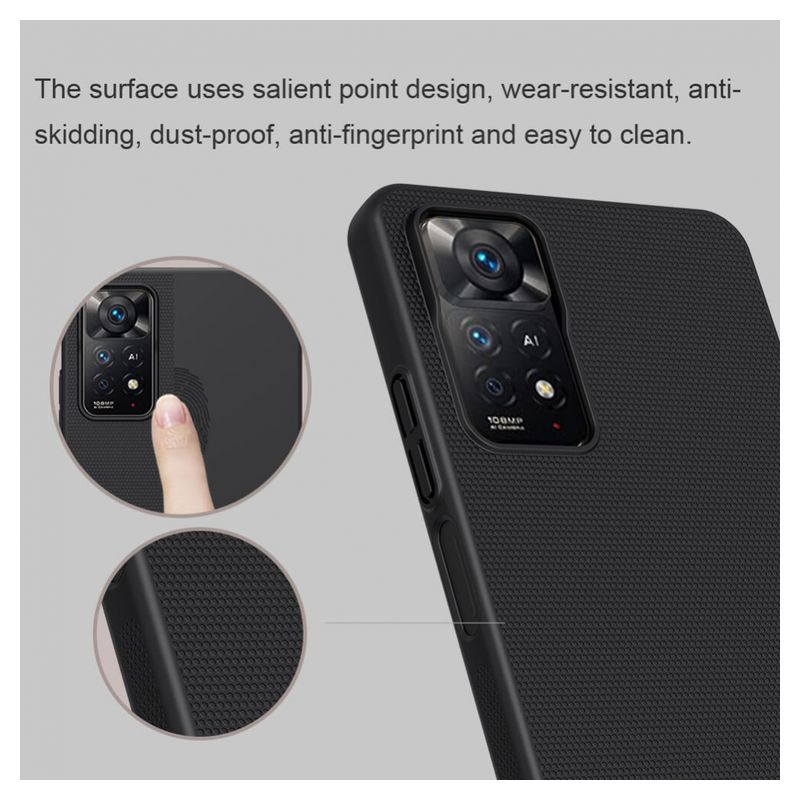 Maskica Nillkin Scrub za Xiaomi Redmi Note 11 Pro 4G/5G crna