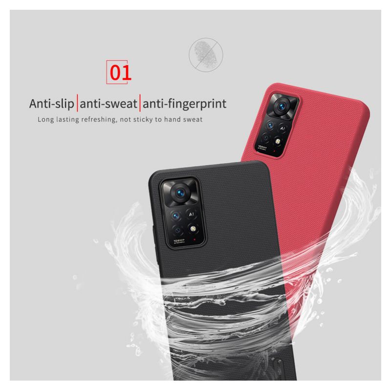 Maskica Nillkin Scrub za Xiaomi Redmi Note 11 Pro 4G/5G crna