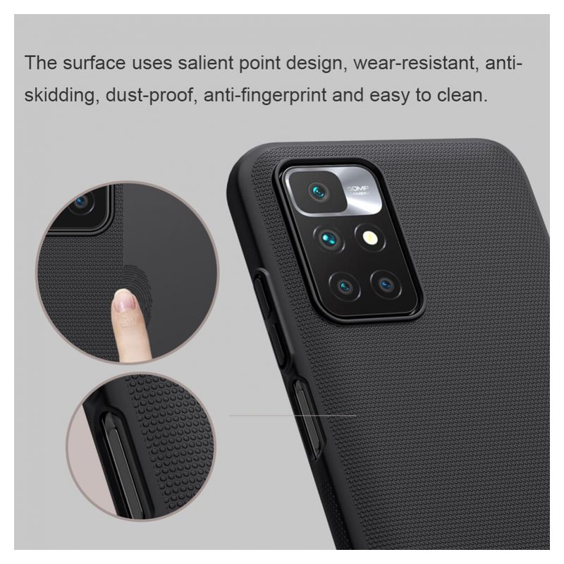 Maskica Nillkin Scrub za Xiaomi Redmi Note 11T 5G/Poco M4 Pro 5G crna