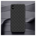 Maskica Nillkin Synthetic Fiber Plaid za iPhone X/XS crna - Slika 4