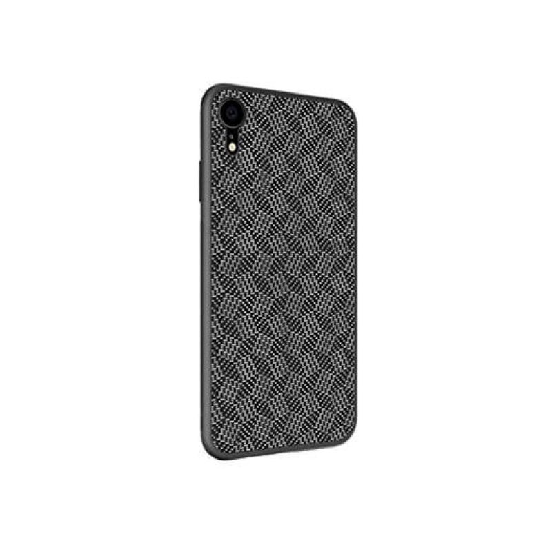 Maskica Nillkin Synthetic Fiber Plaid za iPhone XR crna