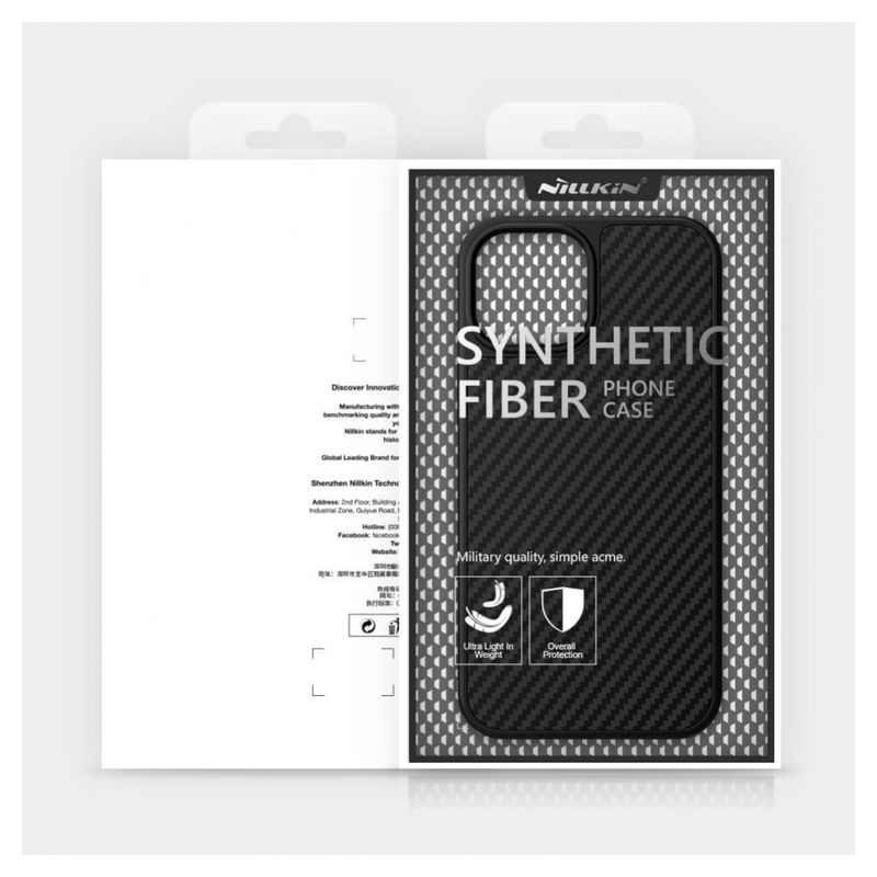 Maskica Nillkin Synthetic Fiber za iPhone 13 Mini 5.4 crna