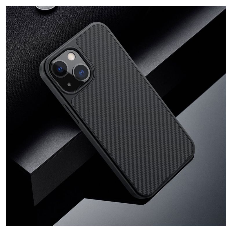 Maskica Nillkin Synthetic Fiber za iPhone 13 Mini 5.4 crna