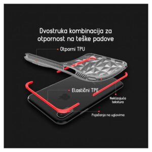 Maskica Pure Diamond za Samsung J600F Galaxy J6 2018 (EU) crvena