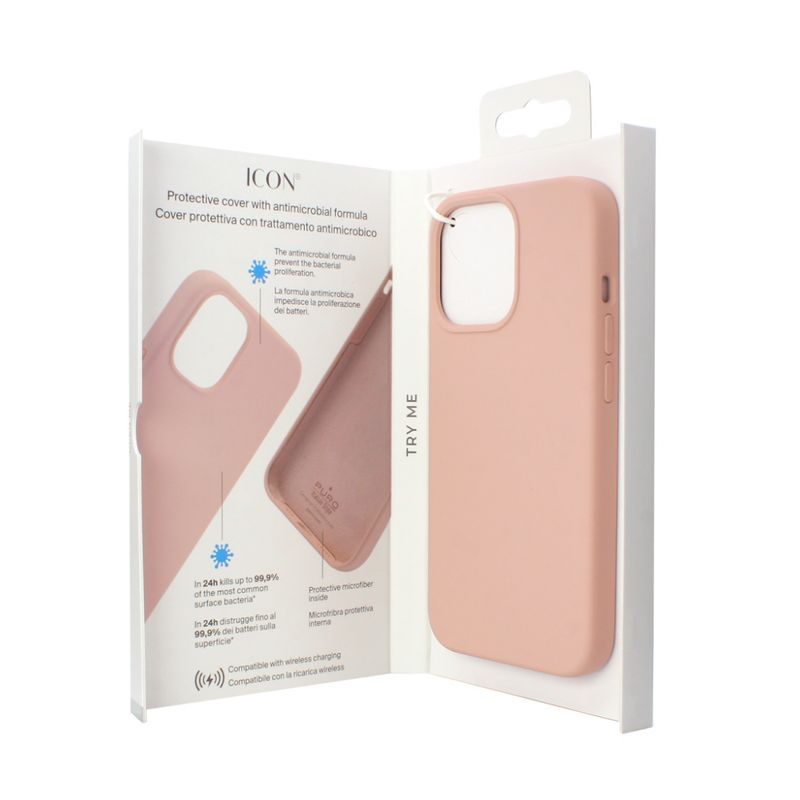 Maskica Puro ICON za iPhone 13 Pro 6.1 roze