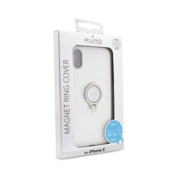 Maskica Puro Magnet ring za iPhone X bela