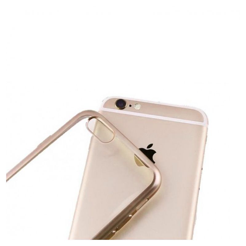 Maskica Puro Metal Duo za iPhone 6/6S + satenska torbica zlatna