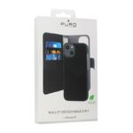 Maskica Puro novcanik 2u1 za iPhone 13 6.1 crna - Slika 4