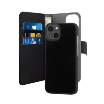 Maskica Puro novcanik 2u1 za iPhone 13 6.1 crna