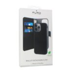 Maskica Puro novcanik 2u1 za iPhone 13 Pro Max 6.7 crna - Slika 4
