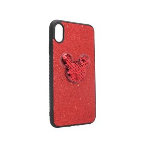 Maskica Shiny mouse za iPhone XS Max crvena