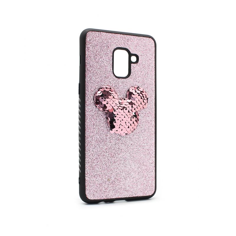 Maskica Shiny mouse za Samsung A730F Galaxy A8 Plus 2018 roze