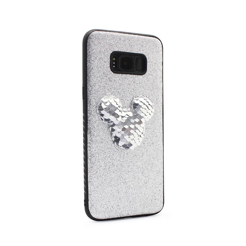 Maskica Shiny mouse za Samsung G955 S8 Plus srebrna type 1