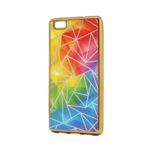 Maskica silikonska Akvarel za Huawei P8 lite zlatna